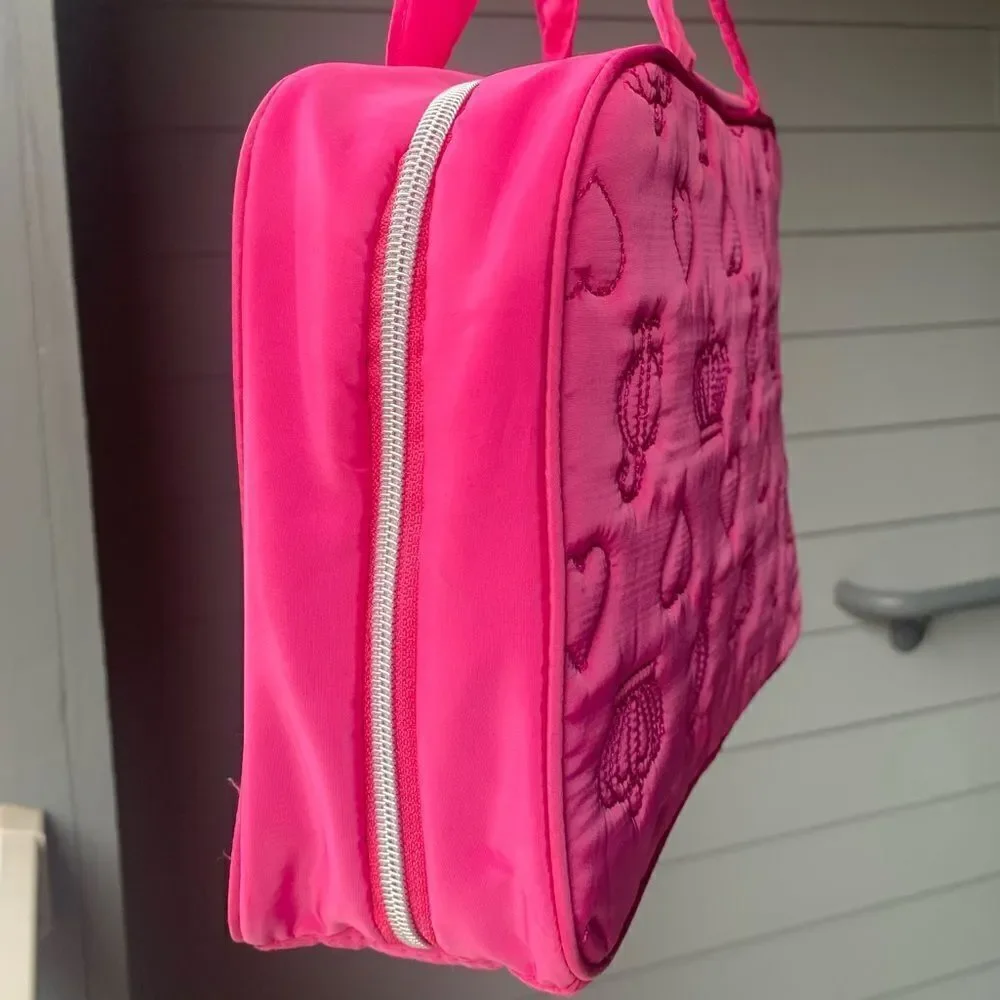 Pink Juicy Couture Crowns Travel Cosmetic Bag
